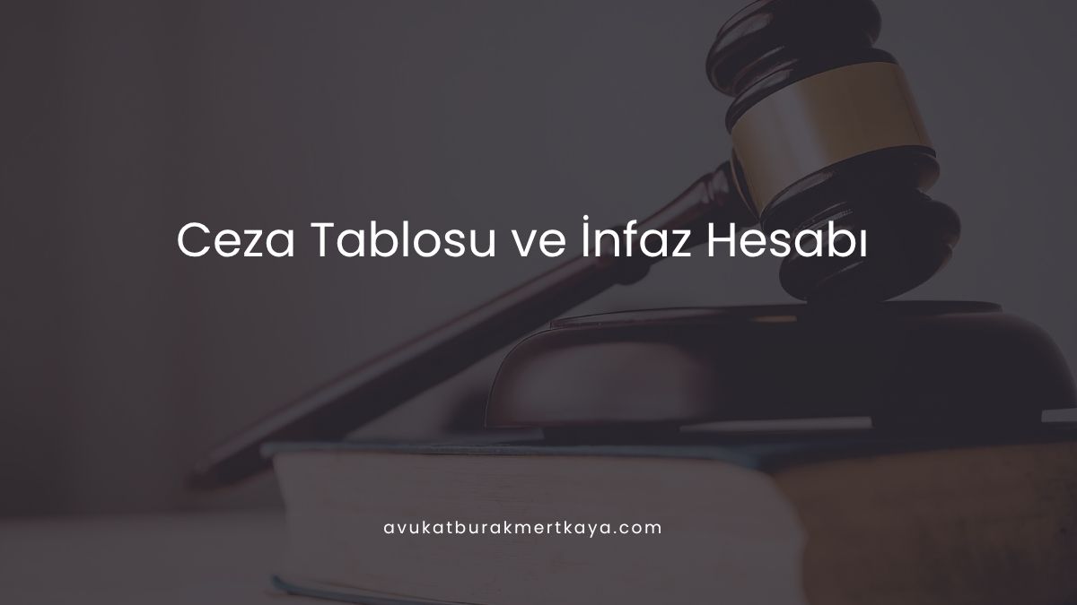 Ceza Tablosu ve İnfaz Hesabı
