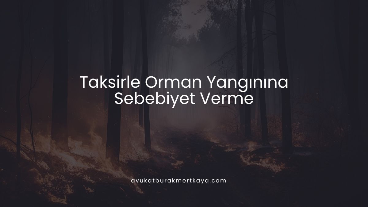 Taksirle Orman Yangınına Sebebiyet Verme