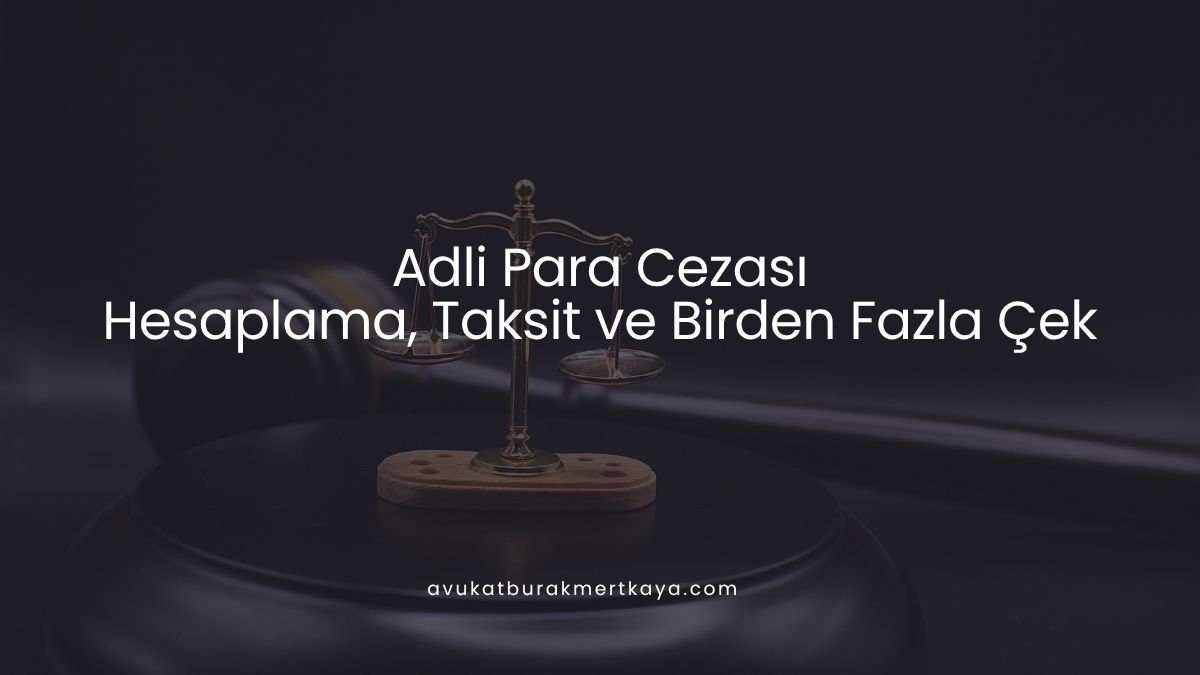 Adli Para Cezası: Hesaplama, Taksit ve Birden Fazla Çek